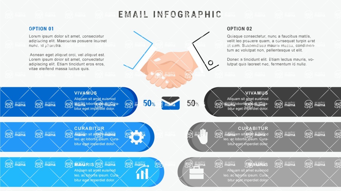 Infographic Templates Collection - Vector, Photoshop, PowerPoint, Google Slides - Handshake Infographic Template